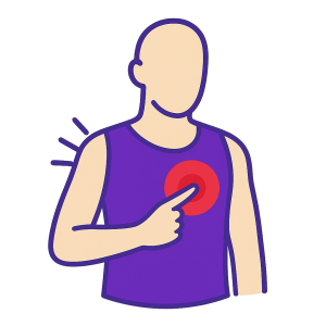 Oberkörper / Rippen / Brust